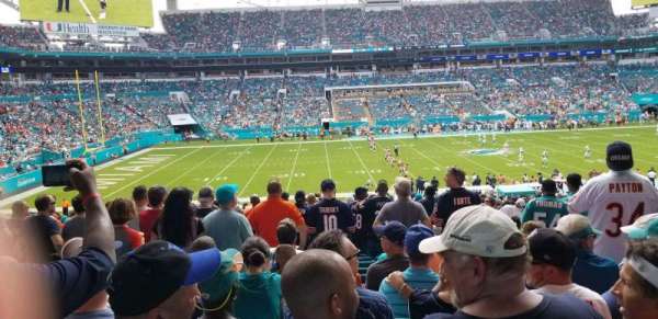Hard Rock Stadium, bloc: 120, rangée: 39, place: 11