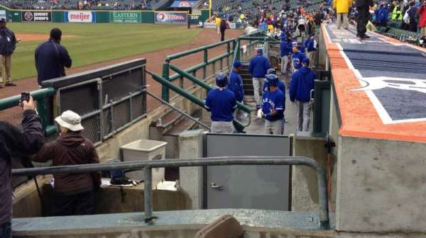 Comerica Park, bloc: 125, rangée: 5, place: 5