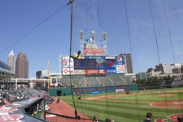 Progressive Field, bloc: 155, rangée: F, place: 1
