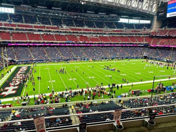 NRG Stadium, bloc: 313, rangée: H, place: 4