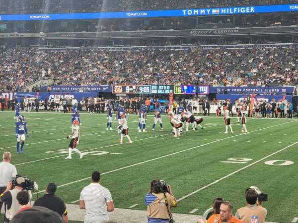 MetLife Stadium, bloc: 110, rangée: 5, place: 11