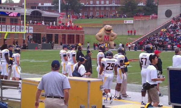 SECU Stadium, bloc: 6, rangée: A, place: 1