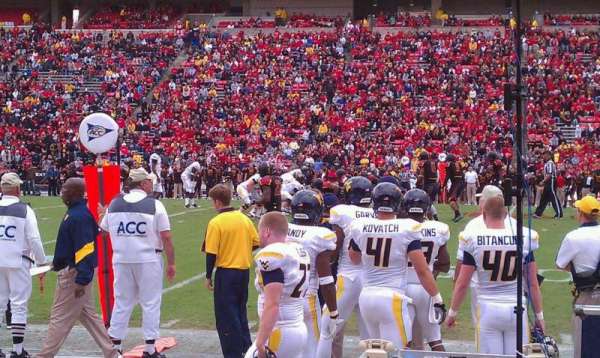 SECU Stadium, bloc: 6, rangée: A, place: 1