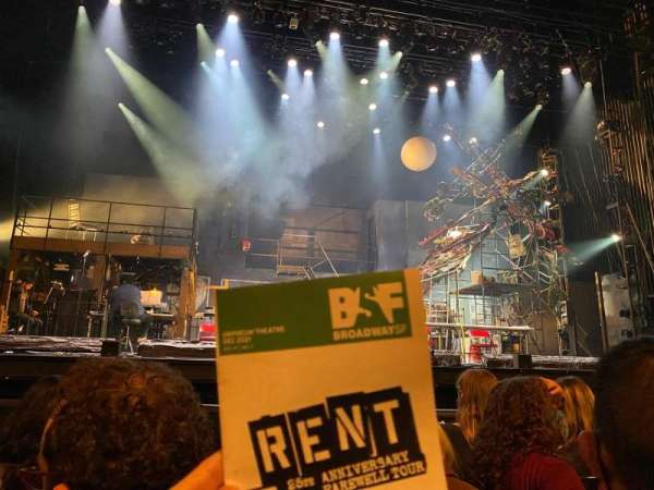 Orpheum Theatre, San Francisco, bloc: Orchestra LC, rangée: D, place: 107