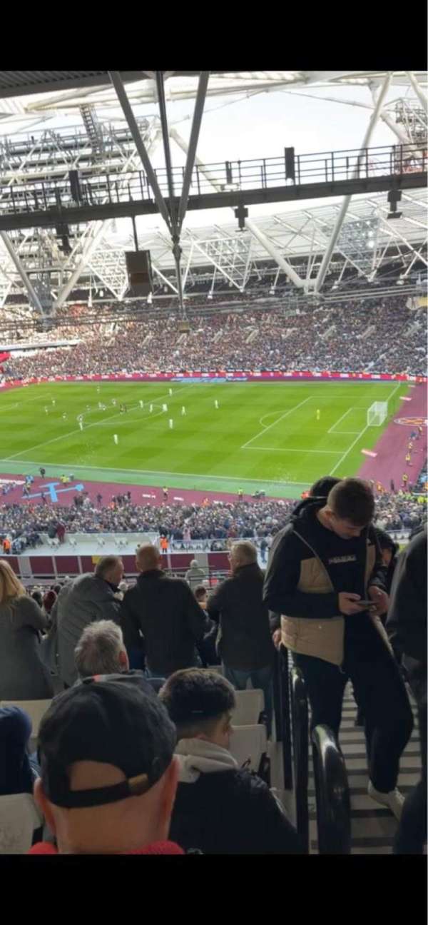 London Stadium, bloc: 213, rangée: 65, place: 280