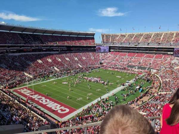Bryant-Denny Stadium, bloc: U4, rangée: AA, place: 10