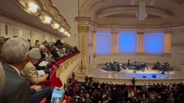 Carnegie Hall, bloc: Box 45, rangée: 1, place: 1