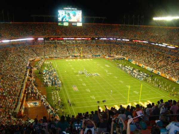 Hard Rock Stadium, bloc: Old 431, rangée: 28, place: 18