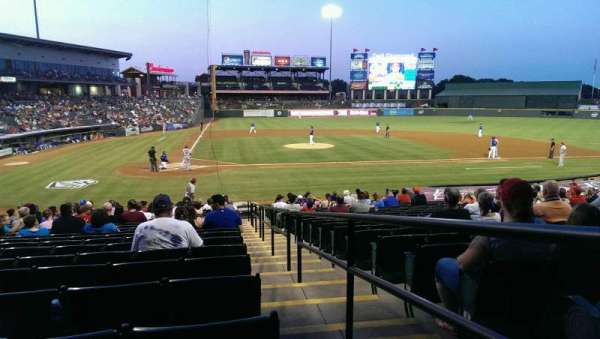 Dell Diamond, bloc: 121, rangée: 21, place: 25