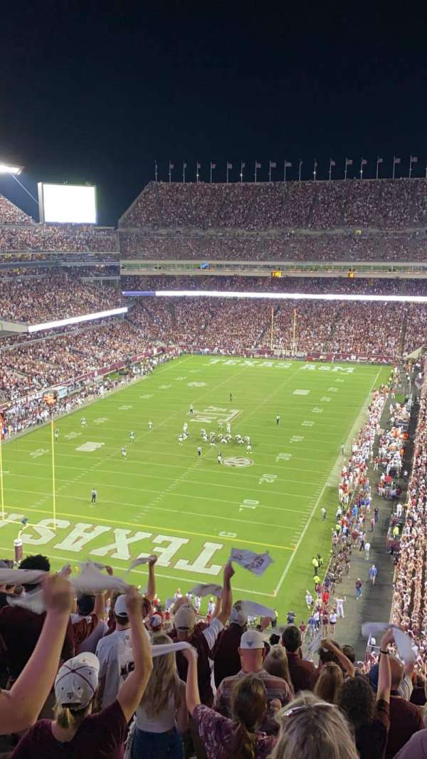 Kyle Field, bloc: 344, rangée: 12, place: 9