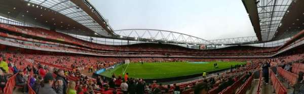 Emirates Stadium, bloc: 20, rangée: 10, place: 607