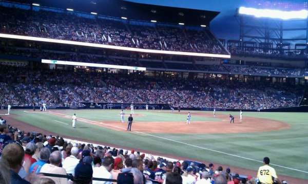 Turner Field, bloc: 119, rangée: 25