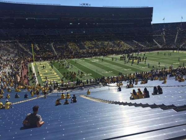 Michigan Stadium, bloc: 27, rangée: 64, place: 9