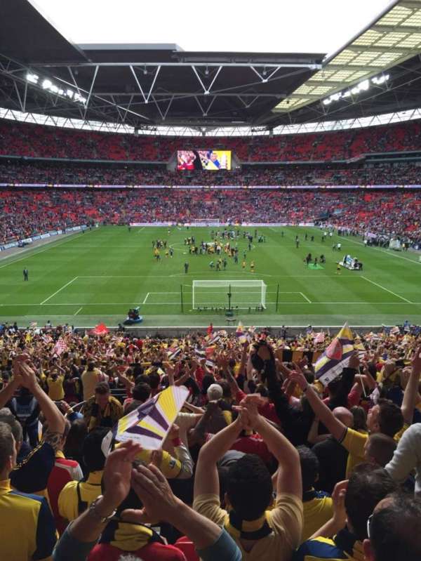Wembley Stadium, bloc: 112, rangée: 43, place: 7