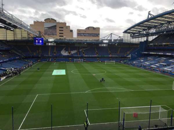 Stamford Bridge, bloc: Matthew Harding Upper 13, rangée: G, place: 109