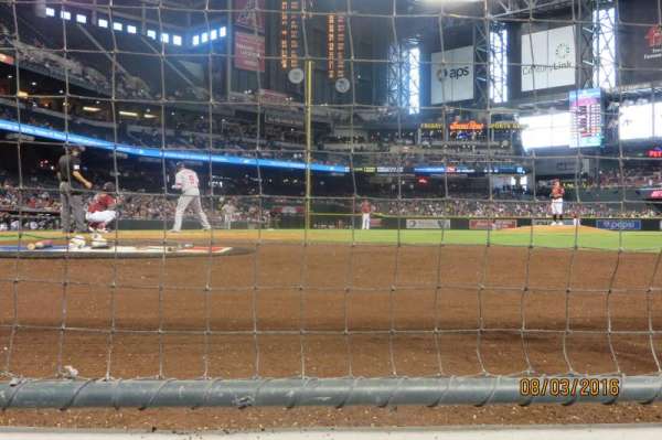 Chase Field, bloc: G, rangée: A, place: 6