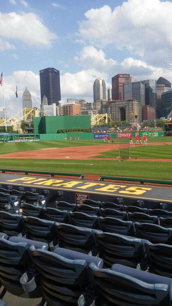PNC Park, bloc: 21, rangée: M, place: 6