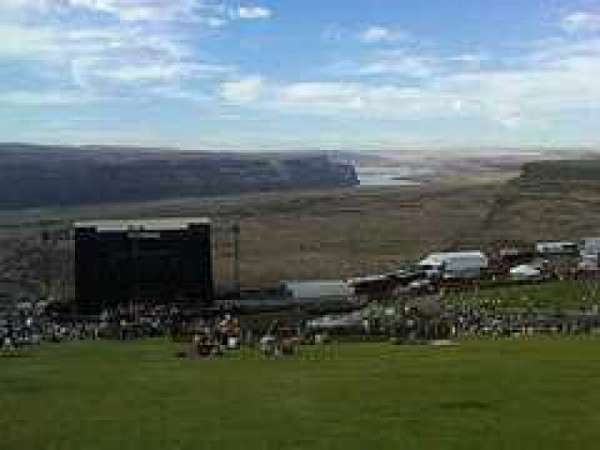 Gorge Amphitheatre, bloc: Lawn, rangée: Top