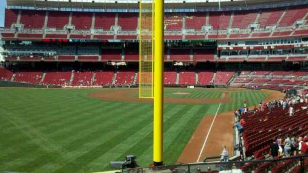 Great American Ball Park, bloc: 106, rangée: Q, place: 1