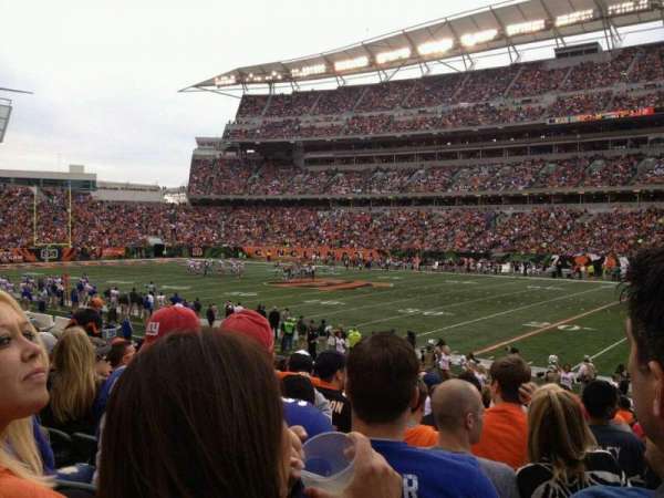 Paycor Stadium, bloc: 136, rangée: 17