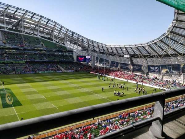 Aviva Stadium, bloc: 408, rangée: B, place: 9