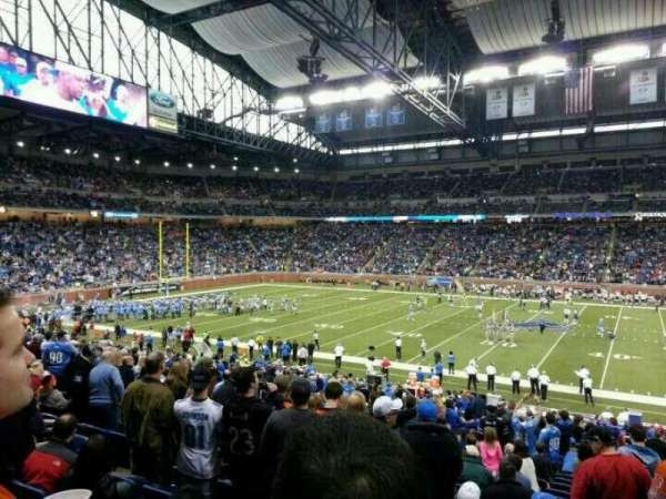 Ford Field, bloc: 107, rangée: 30, place: 10