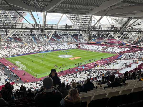 London Stadium, bloc: 202, rangée: 71, place: 610
