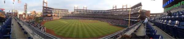 Citizens Bank Park, bloc: 244, rangée: 1, place: 9