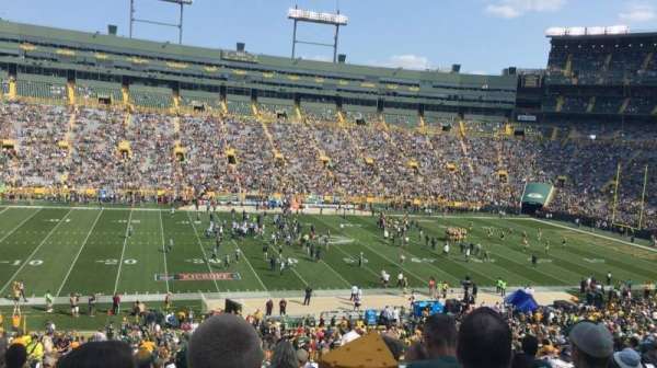 Lambeau Field, bloc: 116, rangée: 52, place: 14-15