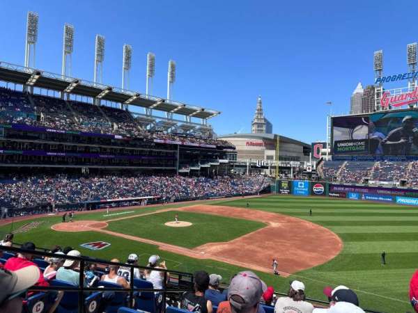 Progressive Field, bloc: 336, rangée: G, place: 7-10