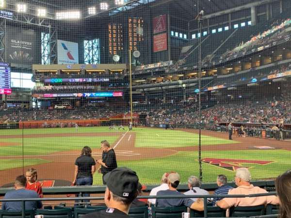 Chase Field, bloc: L, rangée: F, place: 9