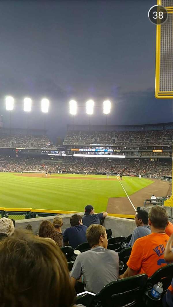Comerica Park, bloc: 144, rangée: H, place: 11