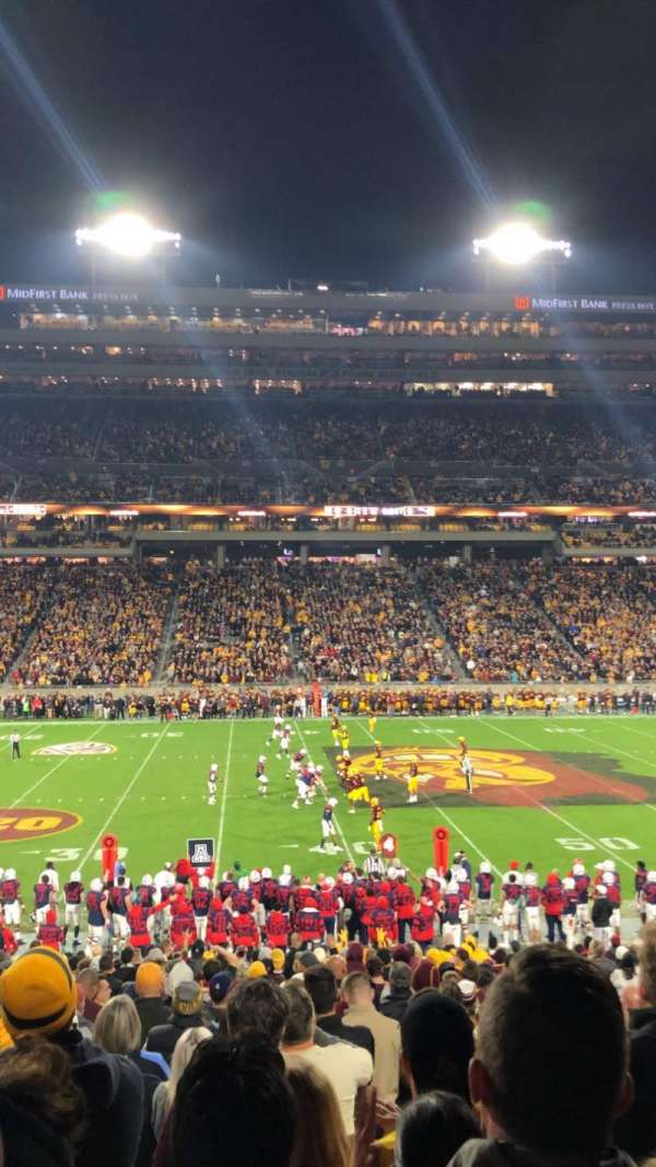 Mountain America Stadium, bloc: 30, rangée: 27, place: 8
