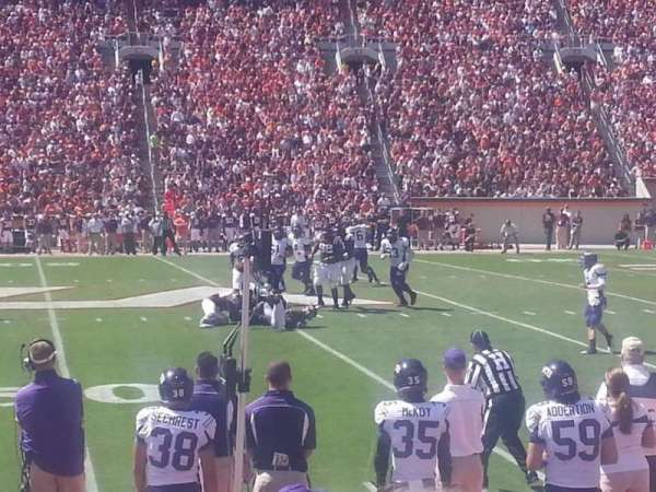 Lane Stadium, bloc: 131, rangée: G, place: 12