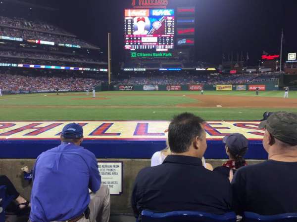 Citizens Bank Park, bloc: 116, rangée: 4, place: 18