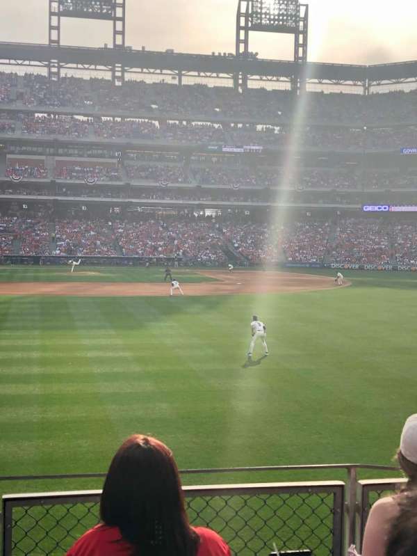Citizens Bank Park, bloc: 106, rangée: 4, place: 6