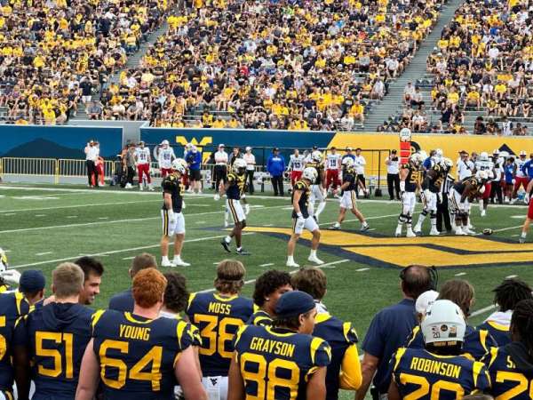 Mountaineer Field, bloc: 126, rangée: 1, place: 124