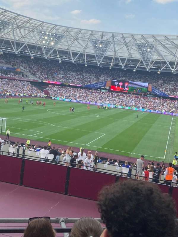 London Stadium, bloc: 254, rangée: 21 (not sure)
