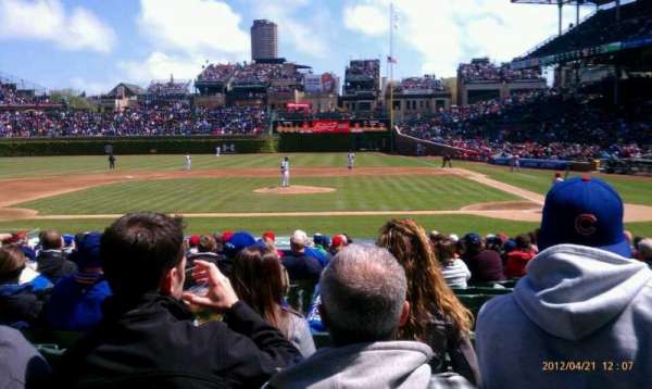 Wrigley Field, bloc: 113, rangée: 6, place: 6