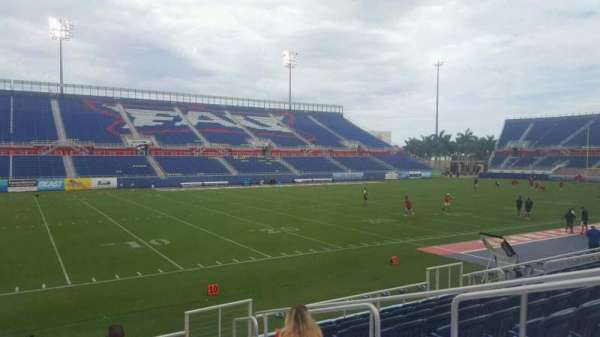 FAU Stadium, bloc: 110, rangée: F, place: 5