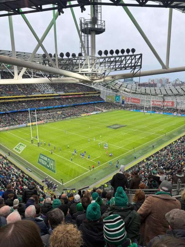 Aviva Stadium, bloc: 510, rangée: P, place: 20