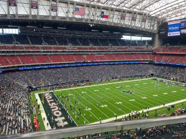 NRG Stadium, bloc: 513, rangée: G, place: 7