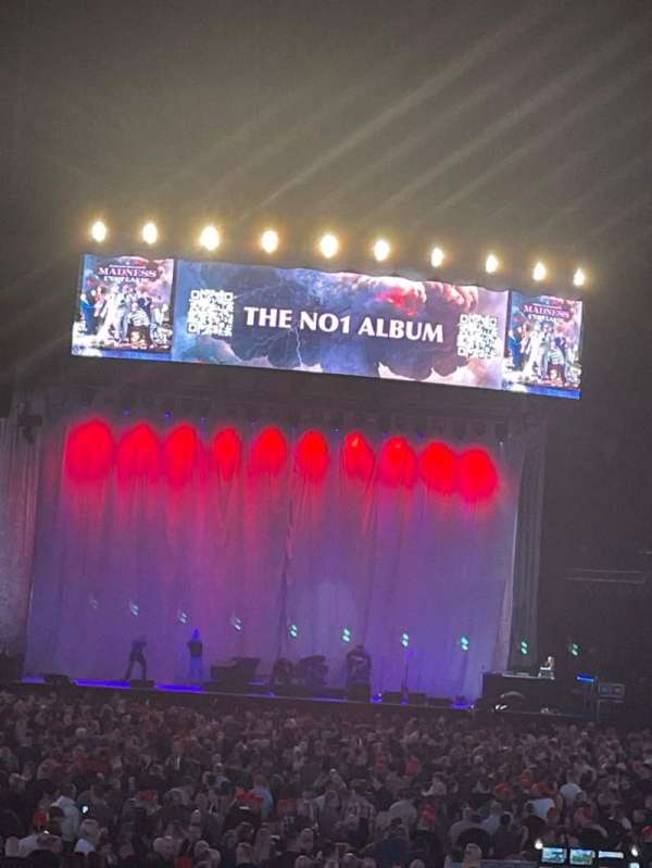 The O2, London, bloc: 106, rangée: M, place: 172