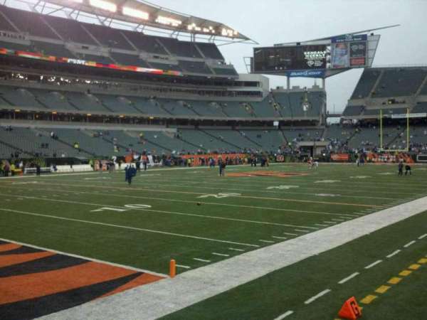 Paycor Stadium, bloc: 148, rangée: 1, place: 6