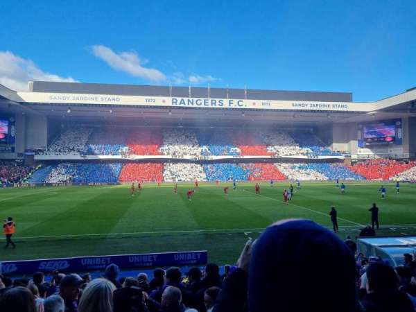 Ibrox Stadium, bloc: SW1, rangée: P, place: 192
