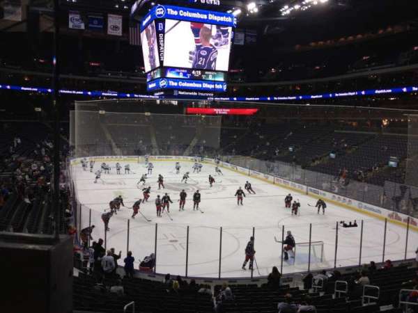 Nationwide Arena, bloc: 121, rangée: BB, place: 12