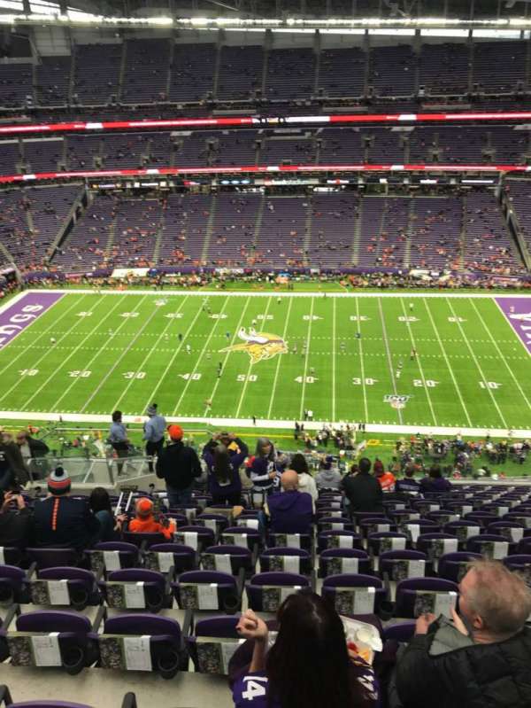 U.S. Bank Stadium, bloc: 340, rangée: 14, place: 16