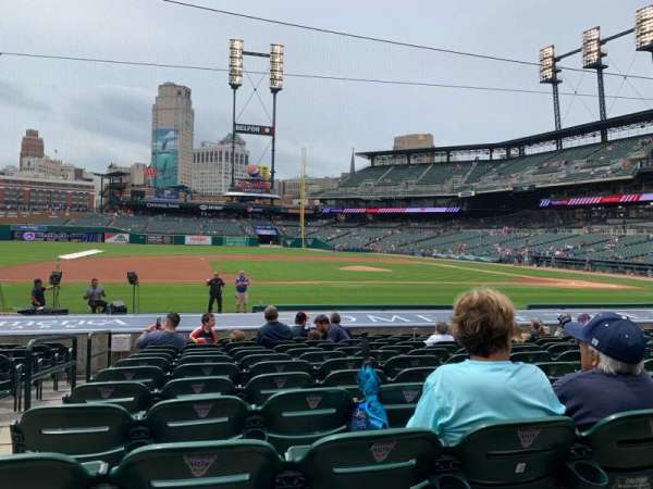 Comerica Park, bloc: 334, rangée: 18, place: 15