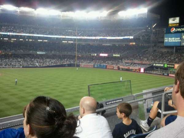 Yankee Stadium, bloc: 206, rangée: 3, place: 6