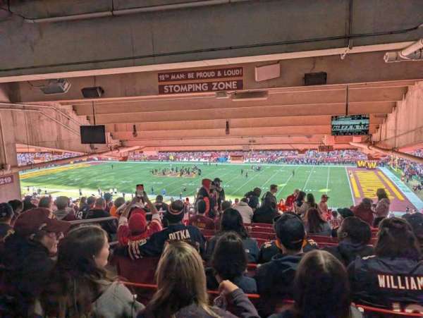 Northwest Stadium, bloc: 218, rangée: 23, place: 21